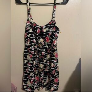 Floral Skull Print Dress
